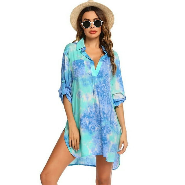 Women's swimwear beach coverup bikini swimsuit beach sun protection clothing