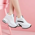 thumbnail image 1 of Women's Platform Sneakers Wedges Lace Up Shoes Increase Fashion Sneakers for Womens Girls, 1 of 6