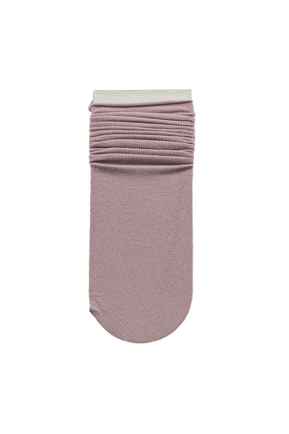 Women's thin cotton seamless toe socks-Taro purple