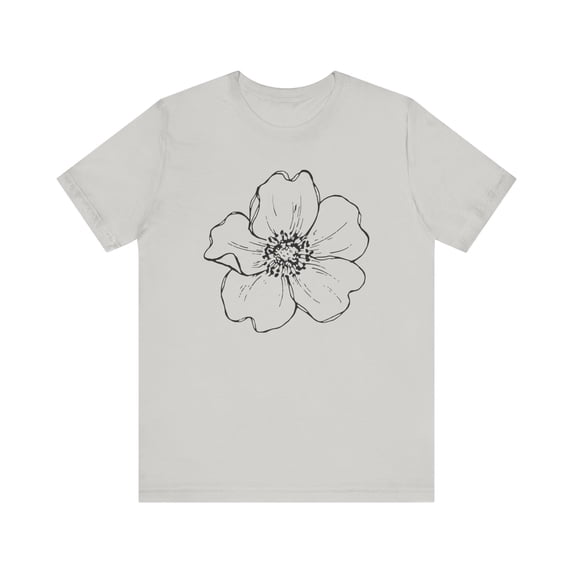 Women's tshirt, flower shirt, womens tee