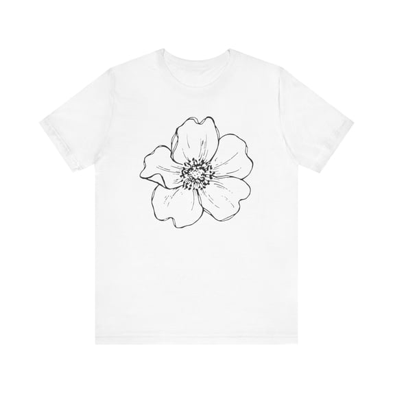 Women's tshirt, flower shirt, womens tee
