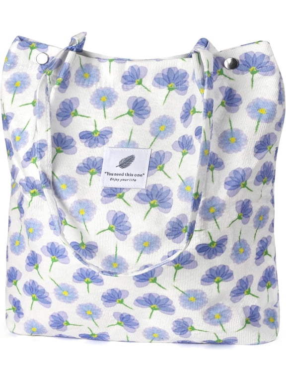 Women's twill tote bag, canvas shoulder strap handbag, with small interior pocket, casual everyday handbag