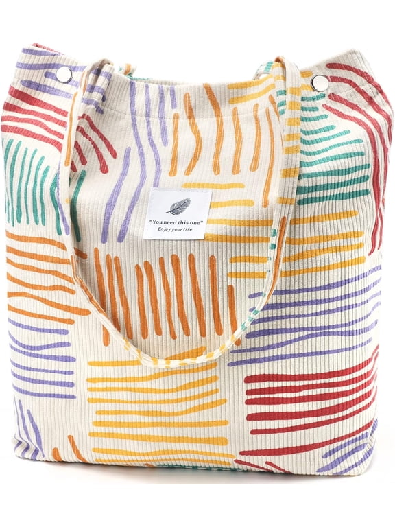 Women's twill tote bag, canvas shoulder strap handbag, with small interior pocket, casual everyday handbag