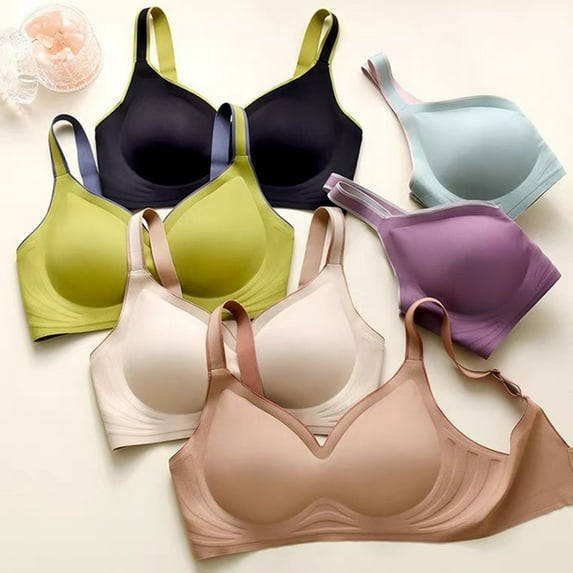 Women's underwear seamless sexy no steel ring bra push-ups comfortable close-fitting shockproof