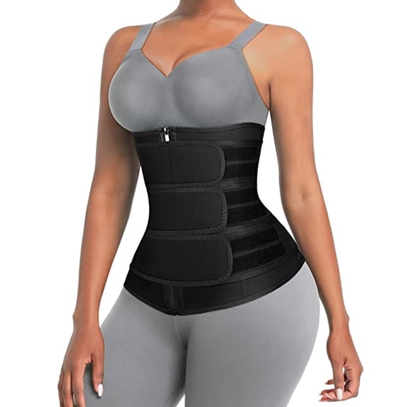 Women's waist trainer 3 straps hip control training Corset sauna belt body beauty Shapewear sports waist protection
