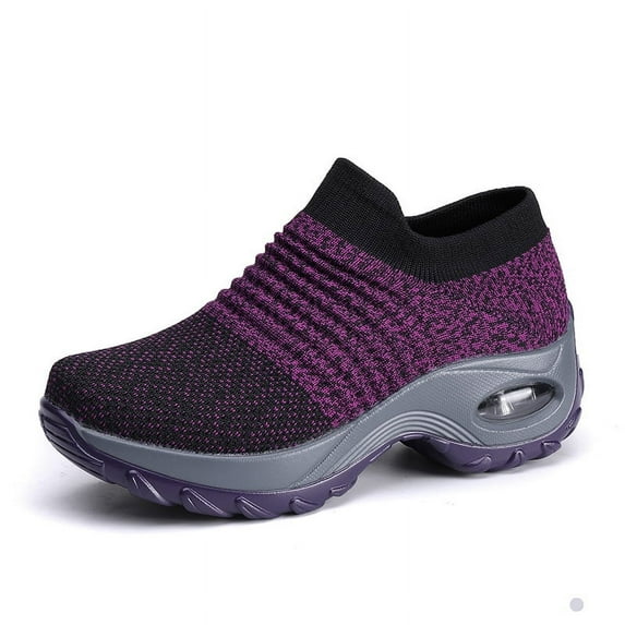 Women's walking shoes, over-the-foot sneakers, running tennis shoes, lightweight and breathable casual work sports and fitness shoes