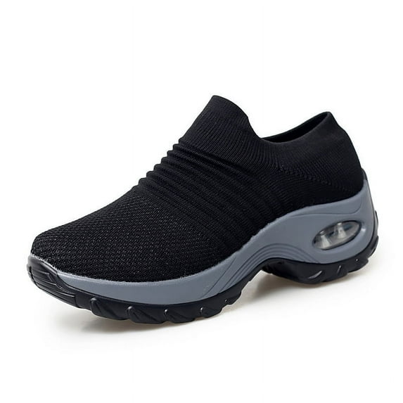 Women's walking shoes, over-the-foot sneakers, running tennis shoes, lightweight and breathable casual work sports and fitness shoes