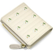 Womens wallet, womens wallet card holder, small bifold RFID blocking wallet, cute small leather pocket wallet