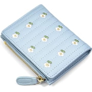 Womens wallet, womens wallet card holder, small bifold RFID blocking wallet, cute small leather pocket wallet