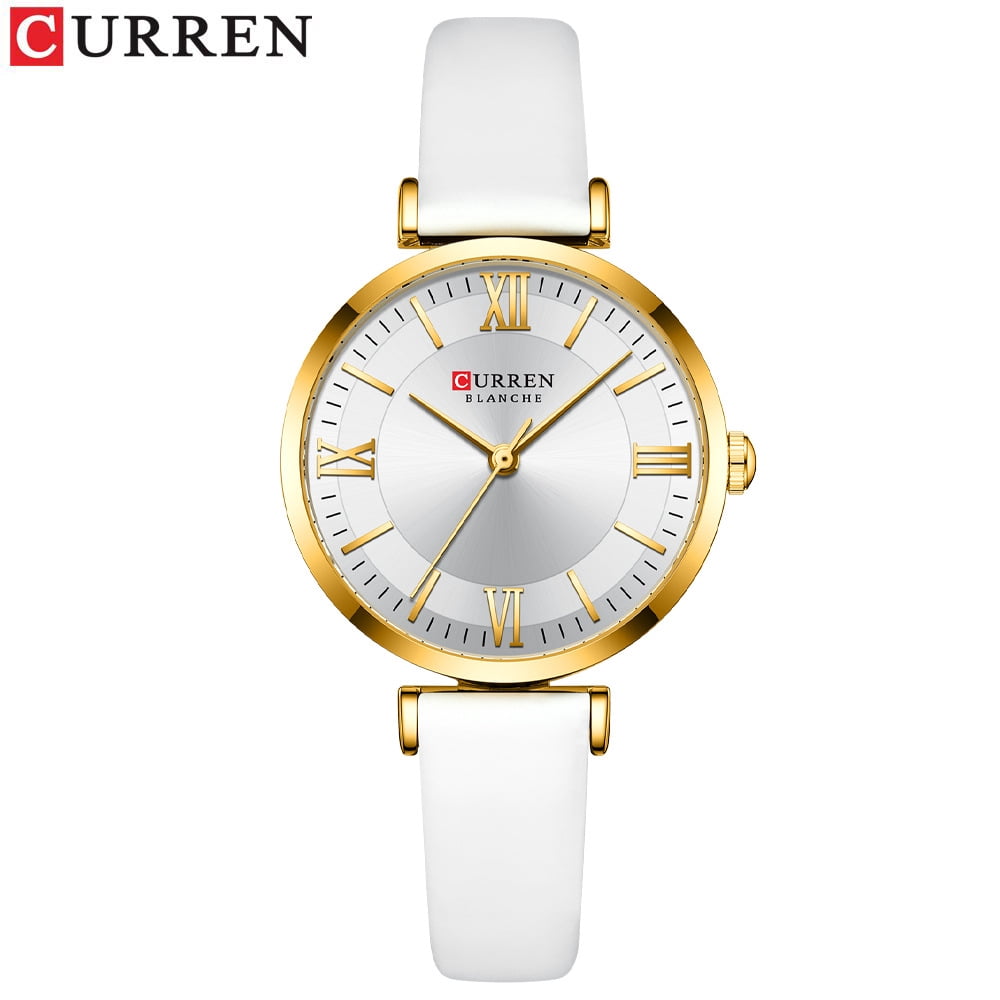 Women's watches, fashionable and casual women's watches with leather straps, wristwatches