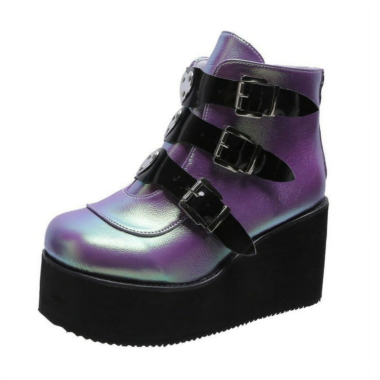 Colorful wedge sneakers best sale