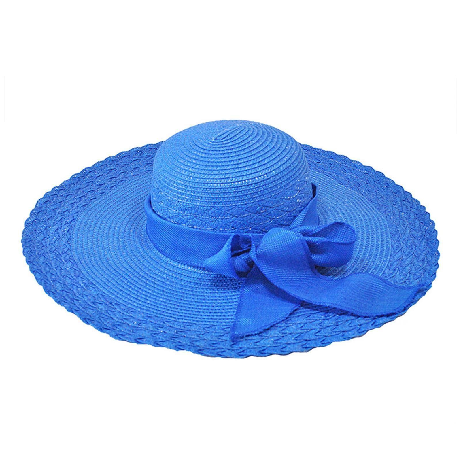 Wholesale summer new seaside big-brimmed ladies straw hat travel foldable  bow dome straw hat - Nihaojewelry
