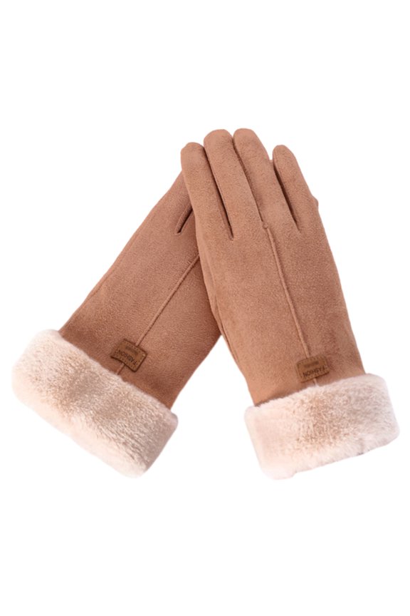 Women's winter gloves Warm touch screen gloves Windproof elastic thick fleece gloves