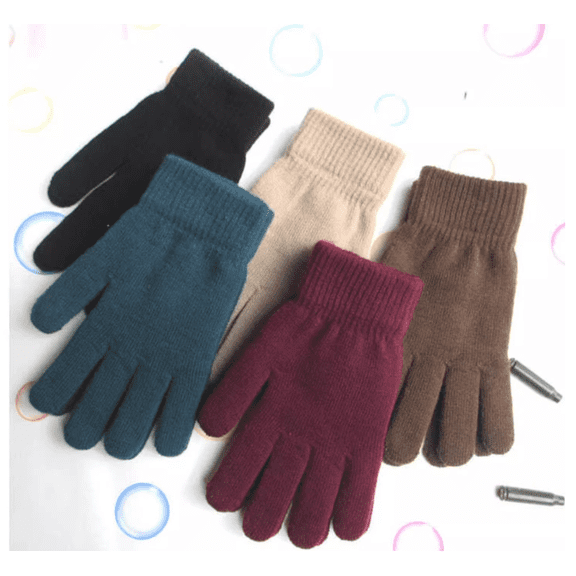 Women's winter woolen gloves for warmth and cold protection