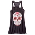 thumbnail image 1 of Women's with Floral Skull Flowy Racerback Tank Top, 1 of 2