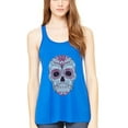 thumbnail image 1 of Women's with Floral Skull Flowy Racerback Tank Top, 1 of 1