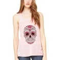 thumbnail image 1 of Women's with Floral Skull Flowy Racerback Tank Top, 1 of 1