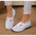 Women's woven orthopedic breathable soft shoes arch support, diabetes