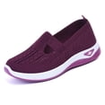 thumbnail image 1 of Women's woven orthopedic breathable soft shoes arch support, diabetes foam shoes walking anti-skid sports shoes, 1 of 8
