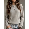 thumbnail image 1 of Women'sKangaroo Pocket Long Sleeve Sweatshirt, 1 of 5