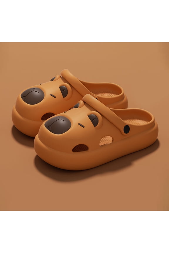 Women slipper cute animal shape Clogs Lightweight EVA Casual On Clogs Men's And Women's Sandals Casual Home Non Residential Shoes Orange CN:40/US:8