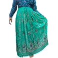 thumbnail image 1 of Women tie dye Skirts Trendz Sequined Crinkle Broomstick Gypsy Long Skirt Rama, 1 of 2