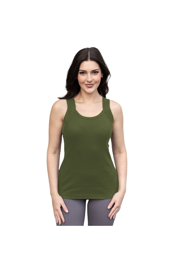Women's Casual Scoop Neck Camisole Sleeveless Tank Tops