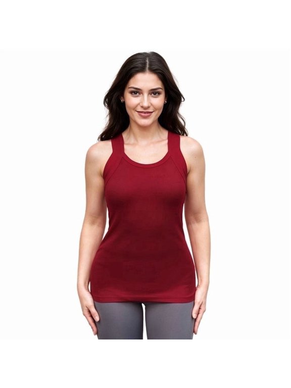 Women's Casual Scoop Neck Camisole Sleeveless Tank Tops