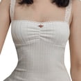 thumbnail image 1 of Women y2k Crop Top Women's Summer Skinny Sling Vest White Sleeveless Backless Lace Trim Slim Fit Tops 00s Streetwear, 1 of 10