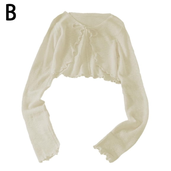 WomenS Chiffon Open Front Long Sleeve Summer Coat Cardigan Tops