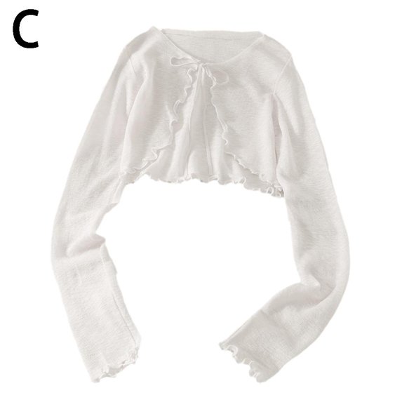 WomenS Chiffon Open Front Long Sleeve Summer Coat Cardigan Tops