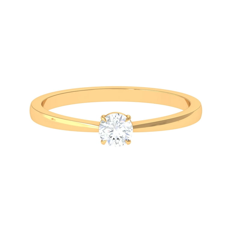LADIES RING 0.25CT ROUND DIAMOND 14K YELLOW GOLD LADIES RING 0.25CT ROUND DIAMOND 14K YELLOW GOLD