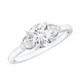 thumbnail image 1 of Rosec Jewels Womens 1.5 CT Moissanite Solitaire Engagement Ring - with Jewelry Box, 14K White Gold, US 5.50, 1 of 8