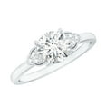 thumbnail image 1 of Rosec Jewels Womens 1.5 CT Moissanite Solitaire Engagement Ring - with Jewelry Box, 18K White Gold, US 7.50, 1 of 8
