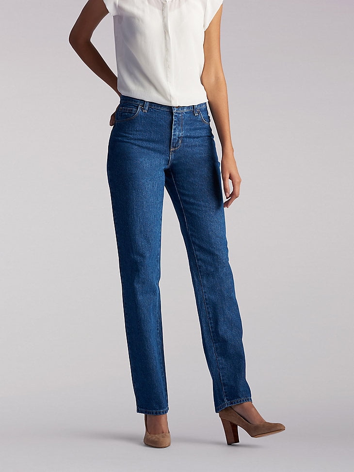 Womens 100% Cotton Relaxed Fit Straight Leg Jean in Livia - Walmart.com