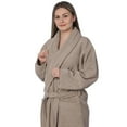 thumbnail image 1 of Womens 100% Cotton Shawl Collar Robe Terry Cloth Bathrobe Available In Plus Size, 1 of 3