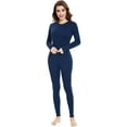 thumbnail image 1 of Woolcano Women’s 100% Merino Wool Base Layer Set Lightweight Thermal Underwear for Ski Winter Outdoor, 1 of 6