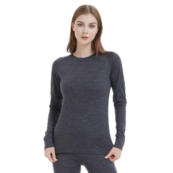 Iguana Women’s 100% Merino Wool Base Layer Top Lightweight Thermal Shirt Ski Activewear Moisture-Wicking