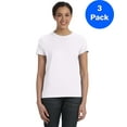 thumbnail image 1 of Womens 100% Ringspun Cotton nano-T T-Shirt SL04 (3 PACK), 1 of 2