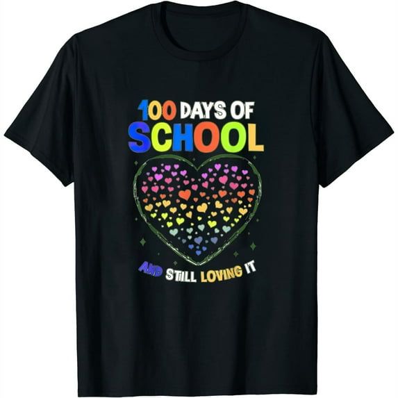 Womens 100Th Day Of School Boys Girls 100 Days Of School Teacher T-Shirt Black 3X-Large