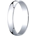 thumbnail image 1 of Womens 14K White Gold, 4.0mm Low Dome Light Wedding Band (sz 5), 1 of 3