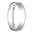 thumbnail image 1 of Womens 14K White Gold, 5.0mm Low Dome Light Wedding Band (sz 10), 1 of 3