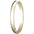 thumbnail image 1 of Womens 14K Yellow Gold, 2.5mm Traditional Dome Oval Wedding Band (sz 12.5), 1 of 3