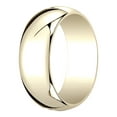 thumbnail image 1 of Womens 14K Yellow Gold, 7.0mm Traditional Dome Oval Wedding Band (sz 6.5), 1 of 3