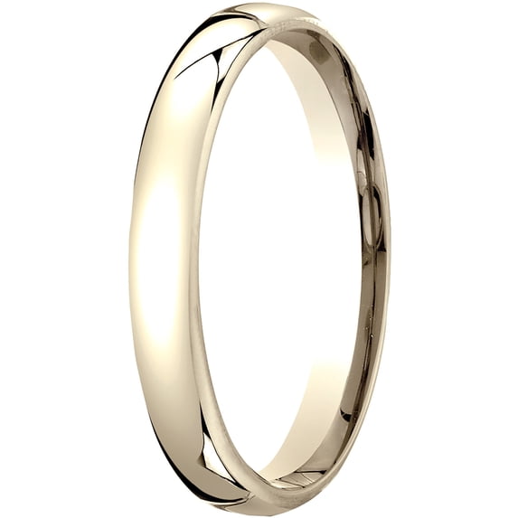 Womens 18K Yellow Gold, 3.5mm London Couture Comfort-Fit Wedding Band (sz 10)