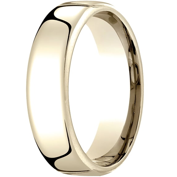 Womens 18K Yellow Gold, 6.5mm London Couture Comfort-Fit Wedding Band (sz 5)