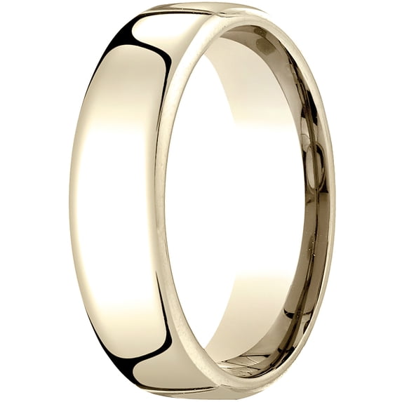 Womens 18K Yellow Gold, 6.5mm London Couture Comfort-Fit Wedding Band (sz 6)