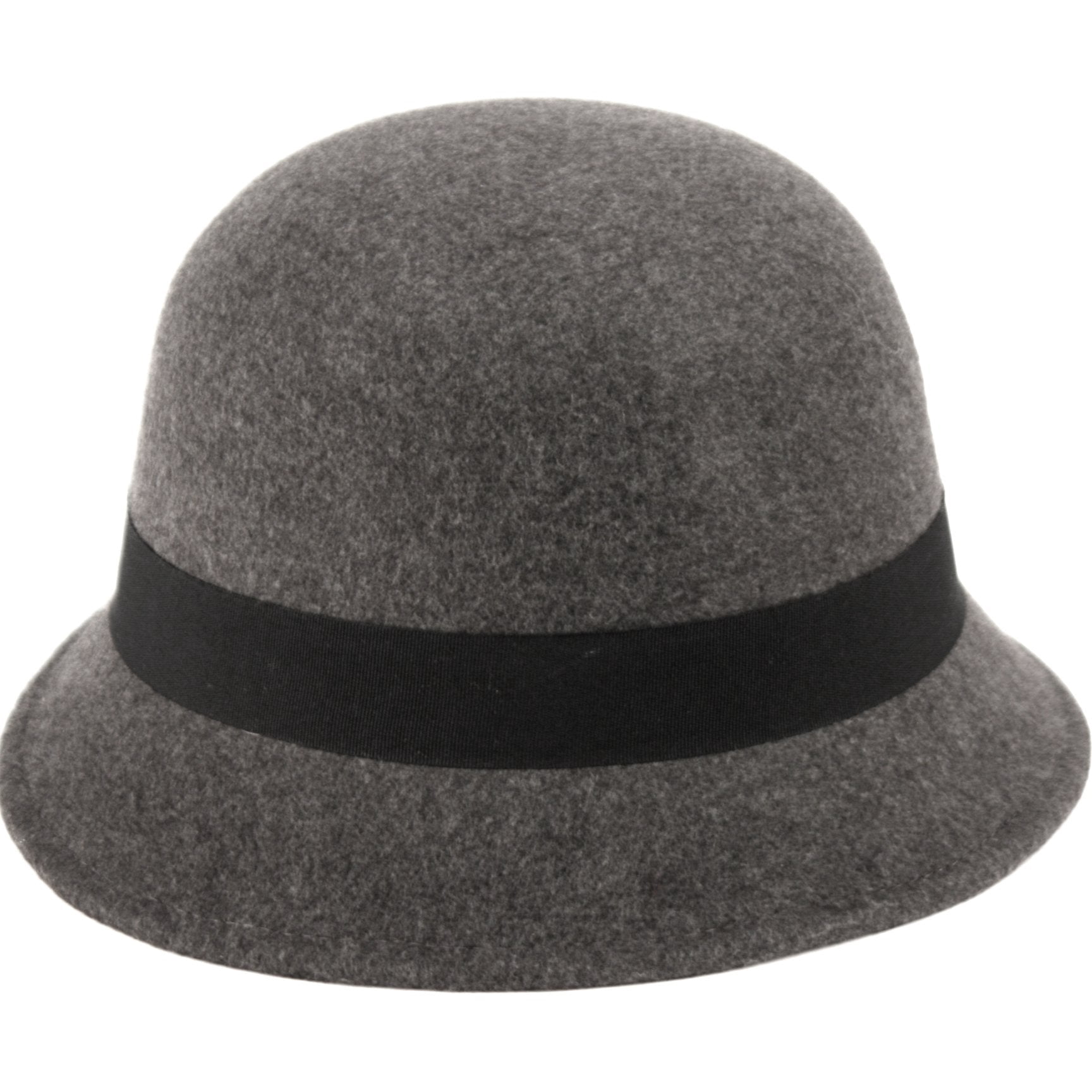 Womens 1920s Vintage Wool Felt Cloche Bucket Bowler Hat  display picture 2