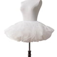 thumbnail image 1 of Womens 1950s Tutus Tulle Petticoat 6 Layer Ruffled Bubble Skirt Underskirt Half Slips Dress for, 1 of 9
