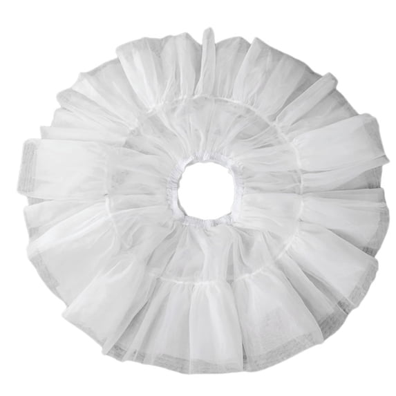 Womens 1950s Tutus Tulle Petticoat 6 Layer Ruffled Bubble Skirt Underskirt Half Slips Dress for